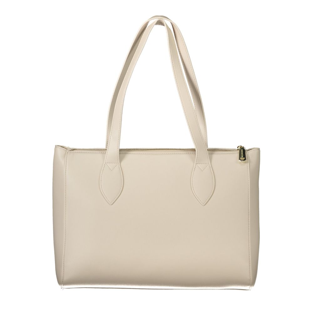 White Polyethylene Women Handbag