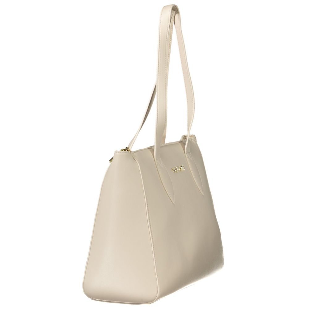 White Polyethylene Women Handbag