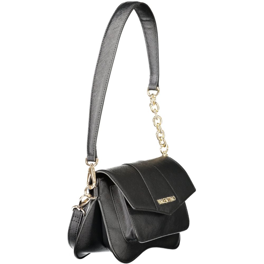 Black Polyethylene Women Handbag