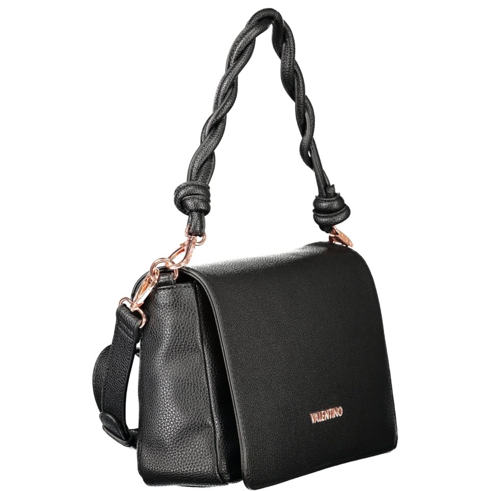 Black Polyethylene Women Handbag