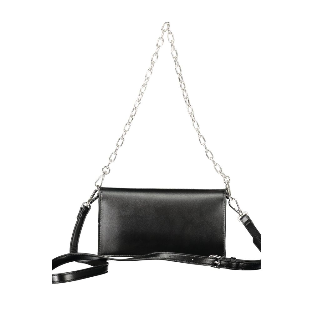 Black Polyethylene Women Handbag