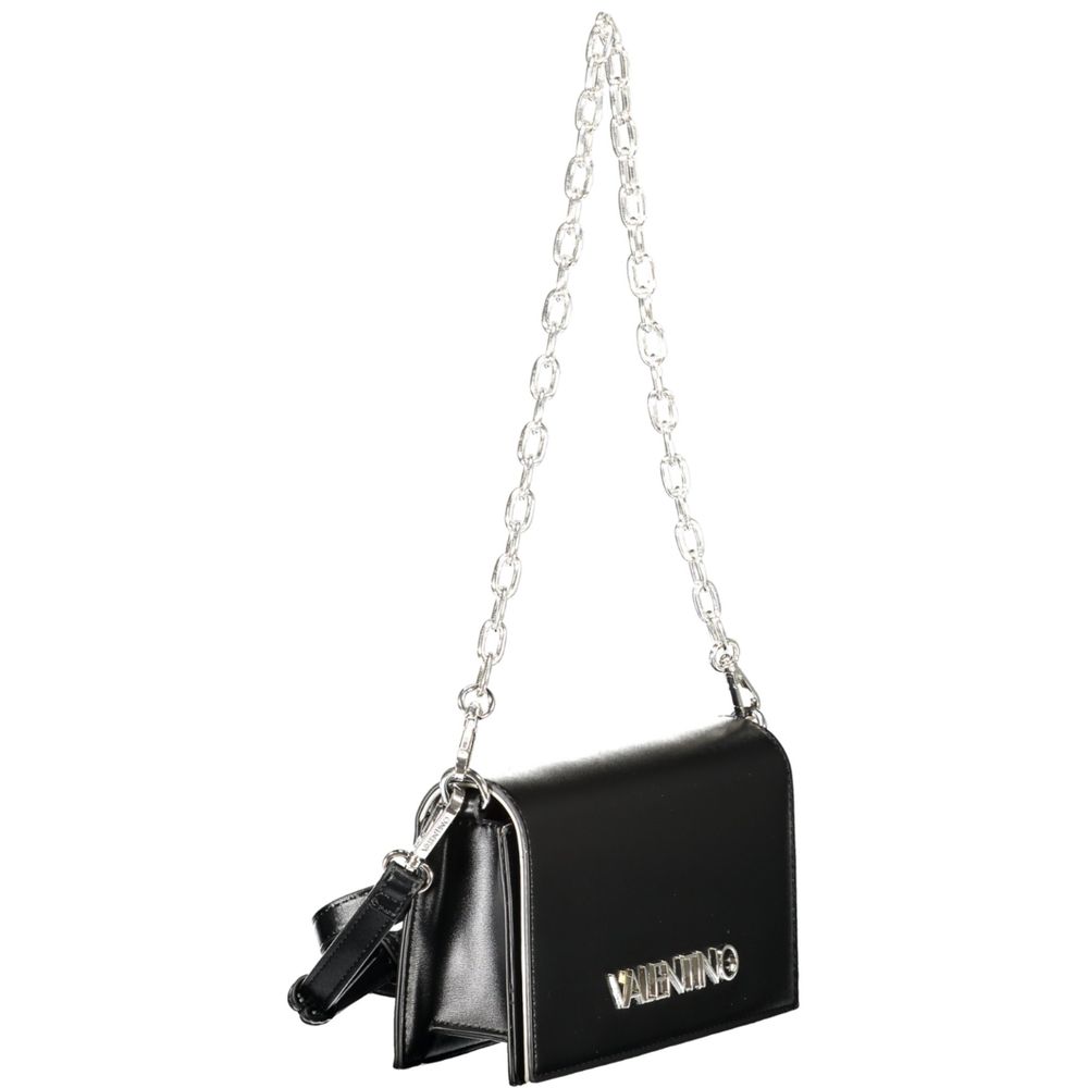 Black Polyethylene Women Handbag