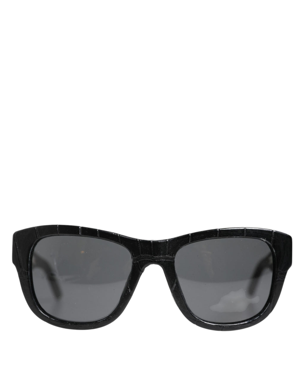 Black Leather Frame DG4177 Tinted Lens Sunglasses