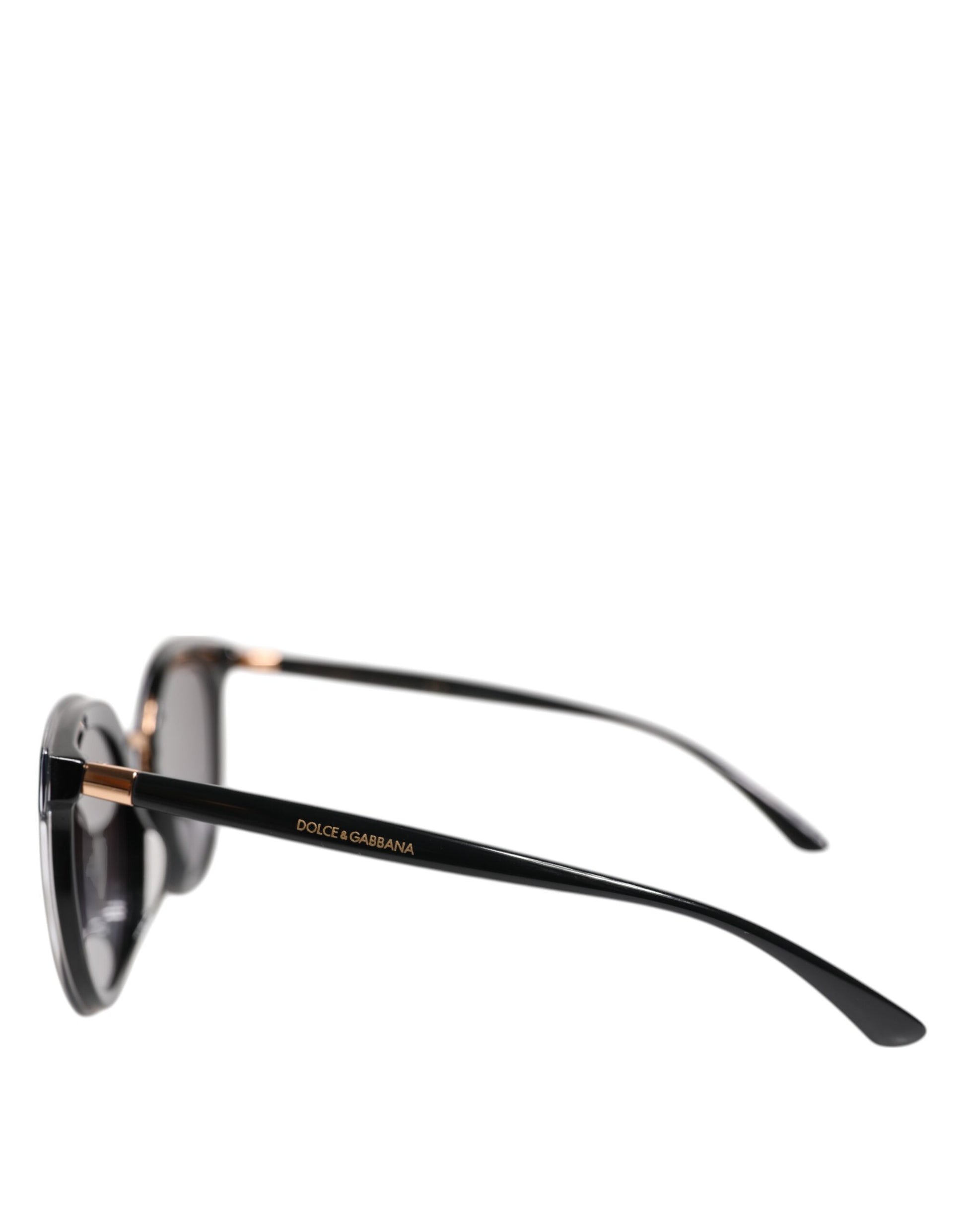 Black Transparent Trim Round DG4371-F Eyewear Sunglasses