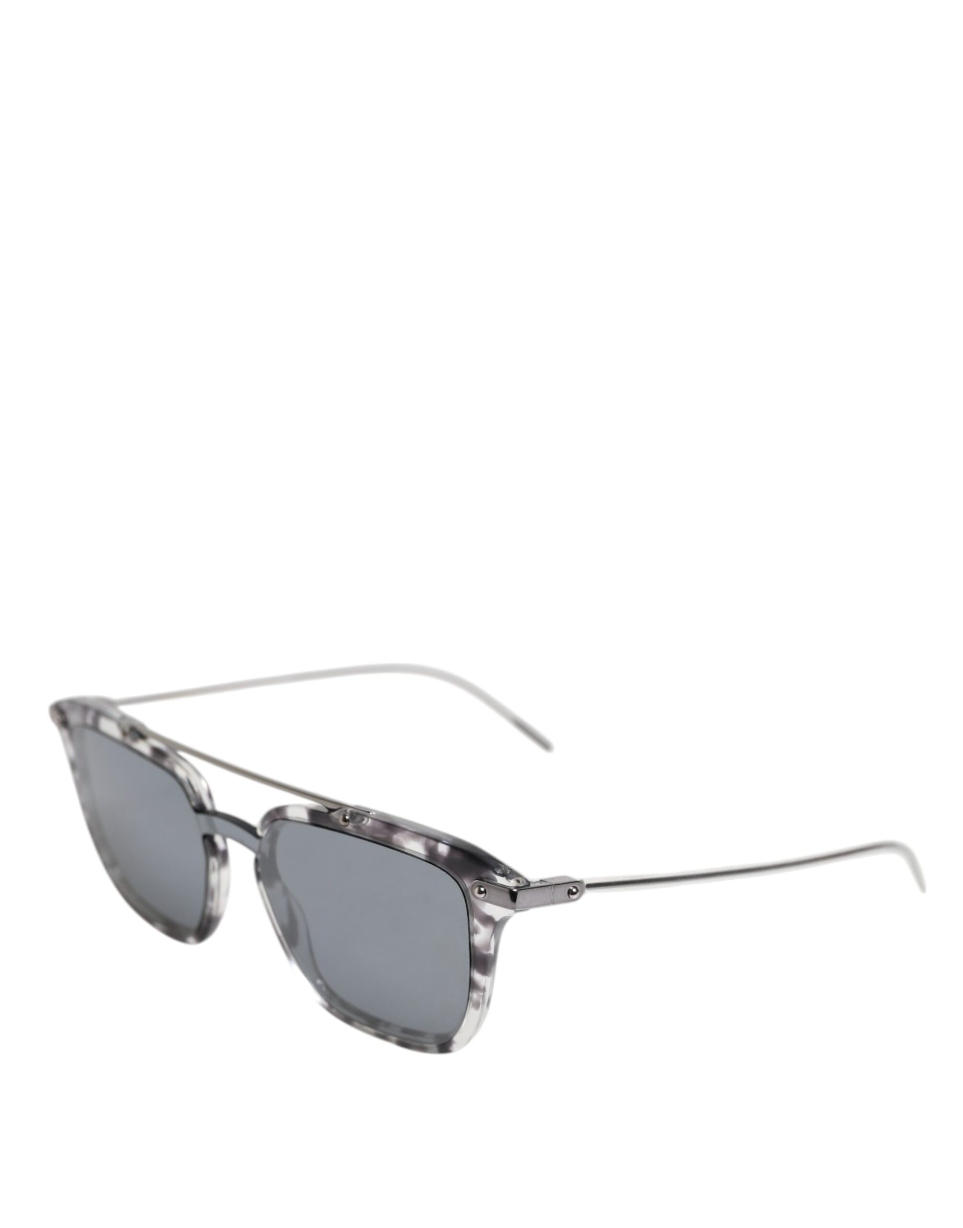 Gray Havana Acetate Square DG4327 Eyewear Sunglasses