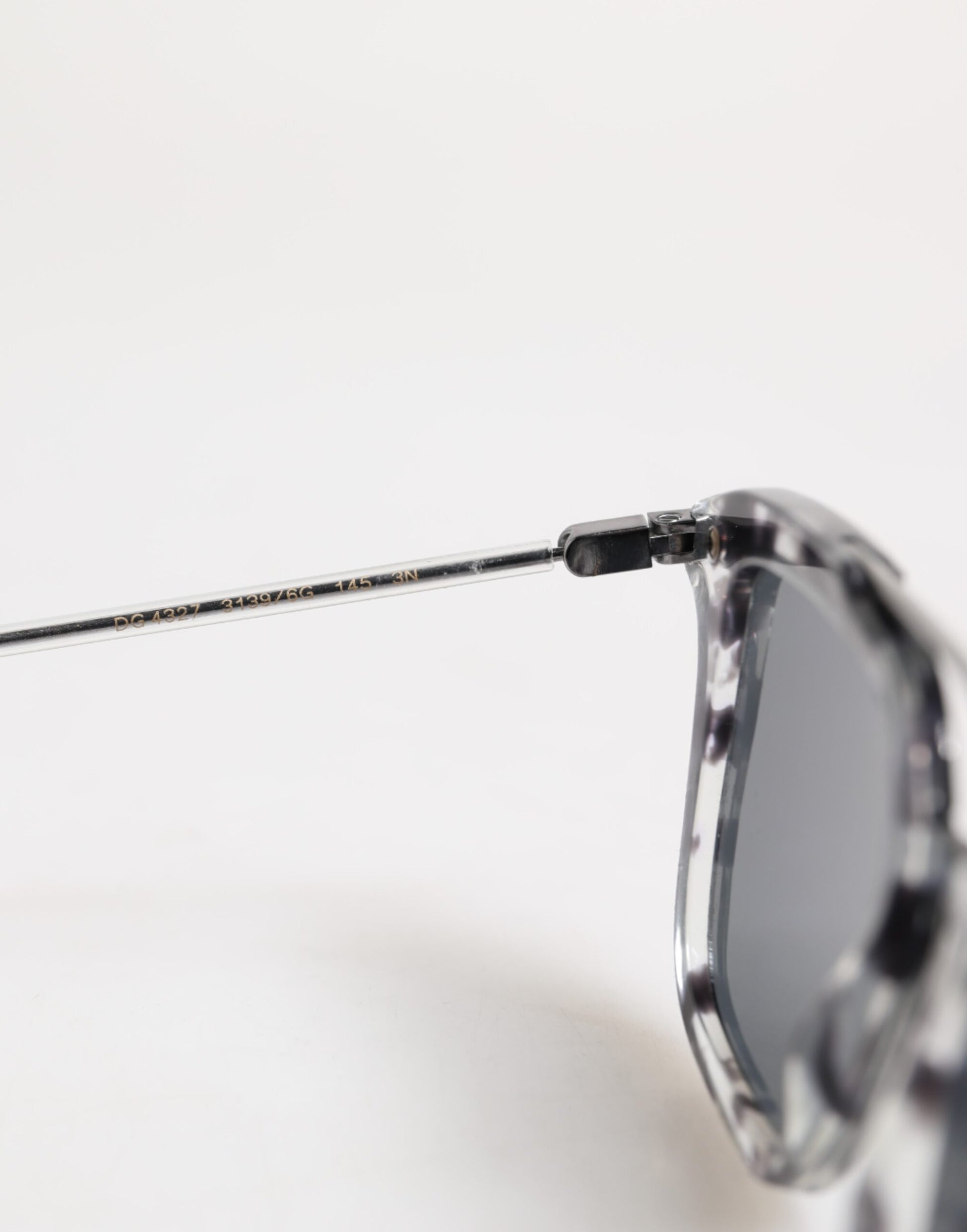 Gray Havana Acetate Square DG4327 Eyewear Sunglasses