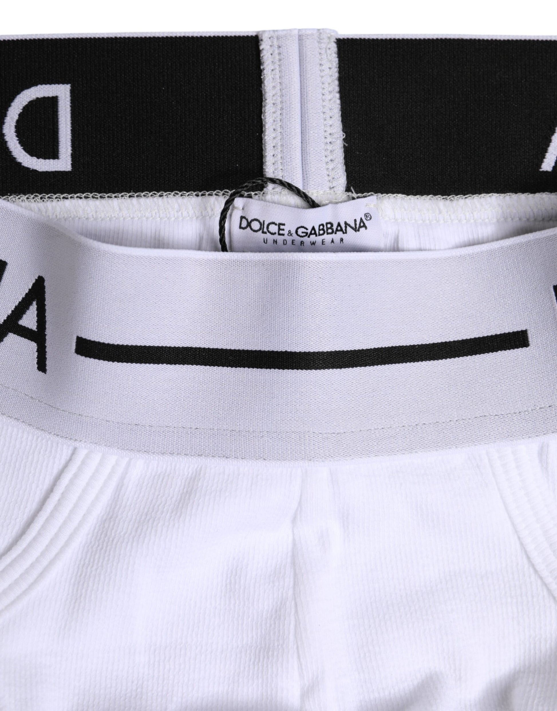 White Cotton Stretch Regular Brief Underwear