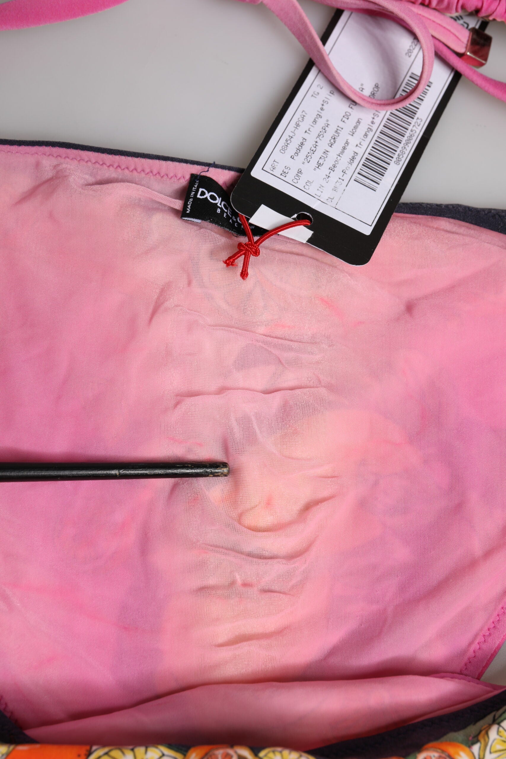 Pink Printed Swimsuit 2 Piece Top Bottom Swimwear