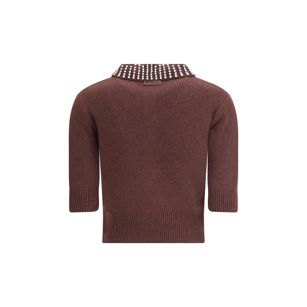 Brown Nylon Sweatshirt