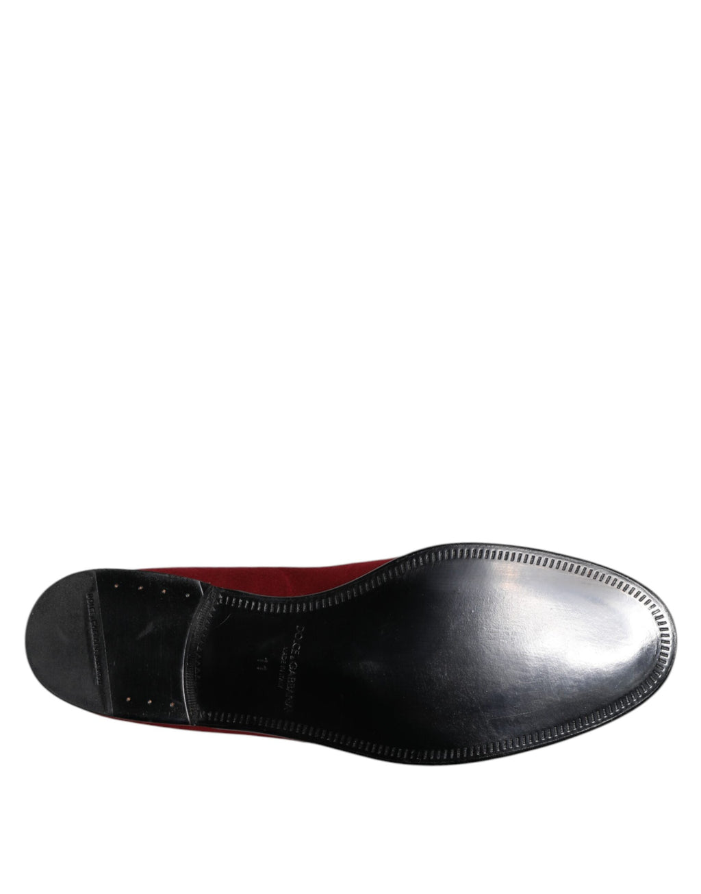 Red Velvet Slip On Loafers Formal Shoes