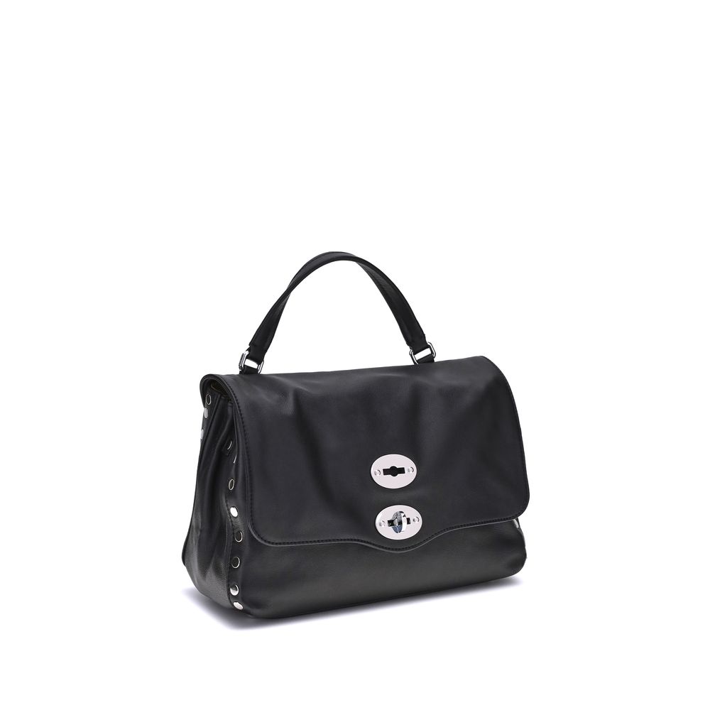 Black Calf Leather Bos Taurus Handbag