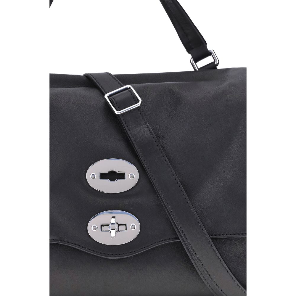 Black Calf Leather Bos Taurus Handbag