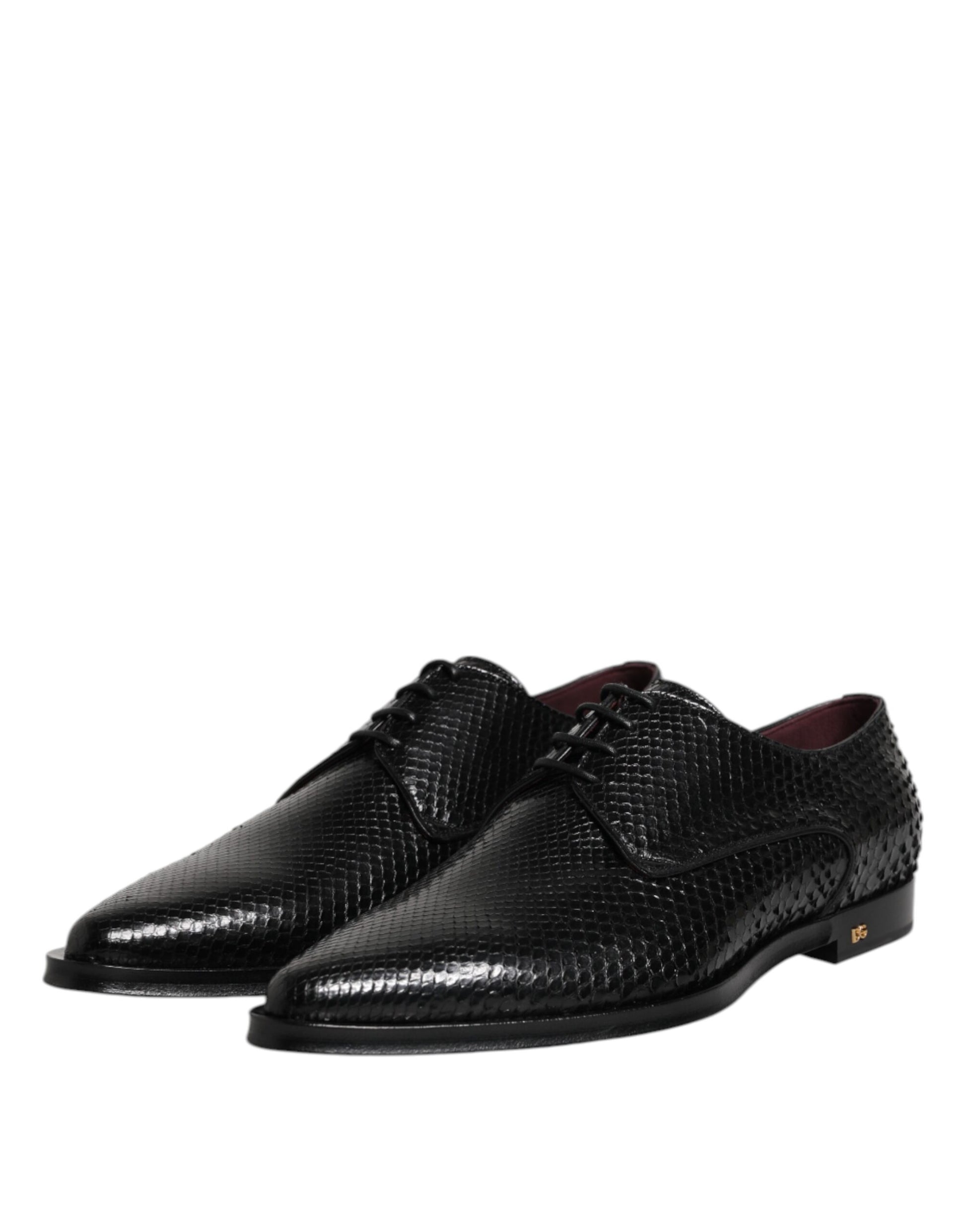 Black Leather Lace Up Dress Men Derby Shoes