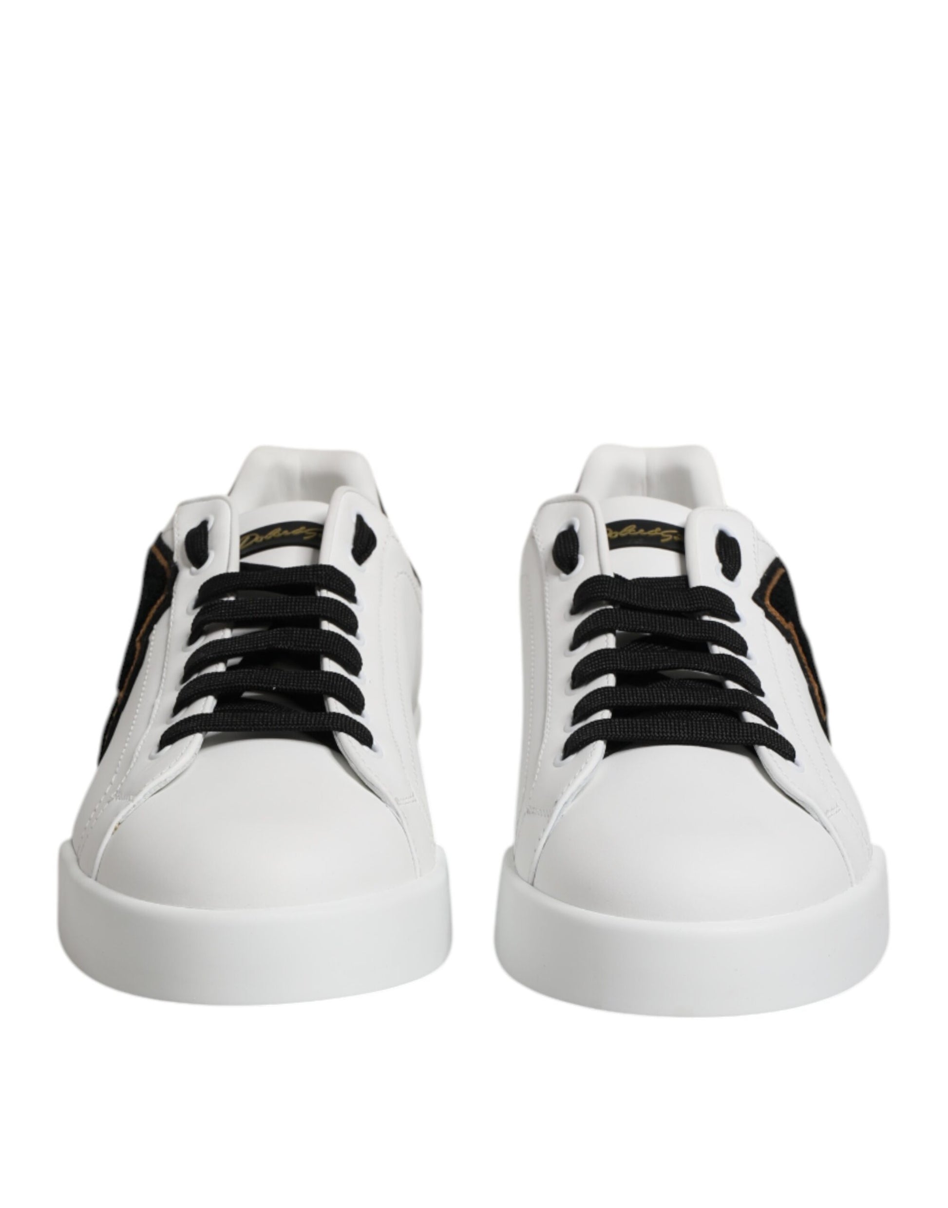 White DG Logo Portofino Low Top Sneakers Shoes