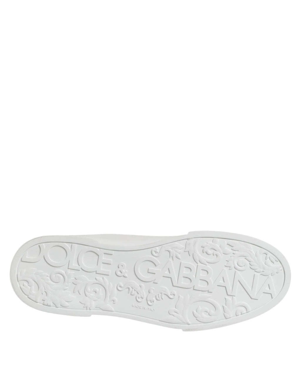 White DG Logo Portofino Low Top Sneakers Shoes