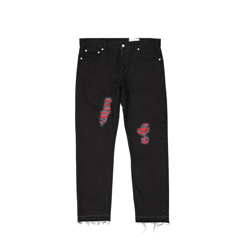 Black Cotton Jeans Denim