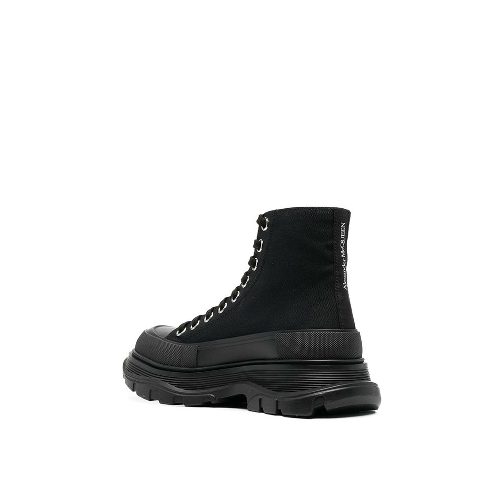 Black Canvas High Top Sneakers