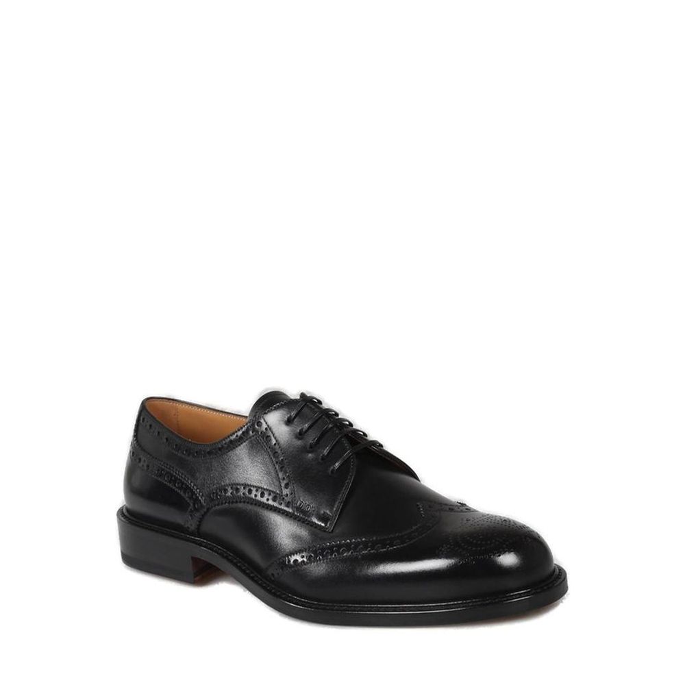 Black Calfskin Oxfords And Derbies