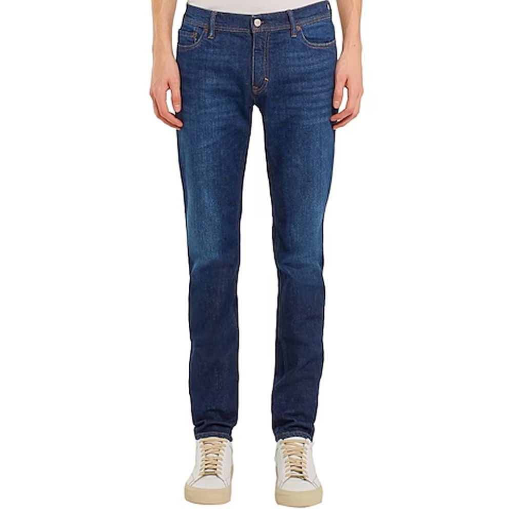 Acne Studios Dark Blue Cotton Denim Jeans for Everyday Style