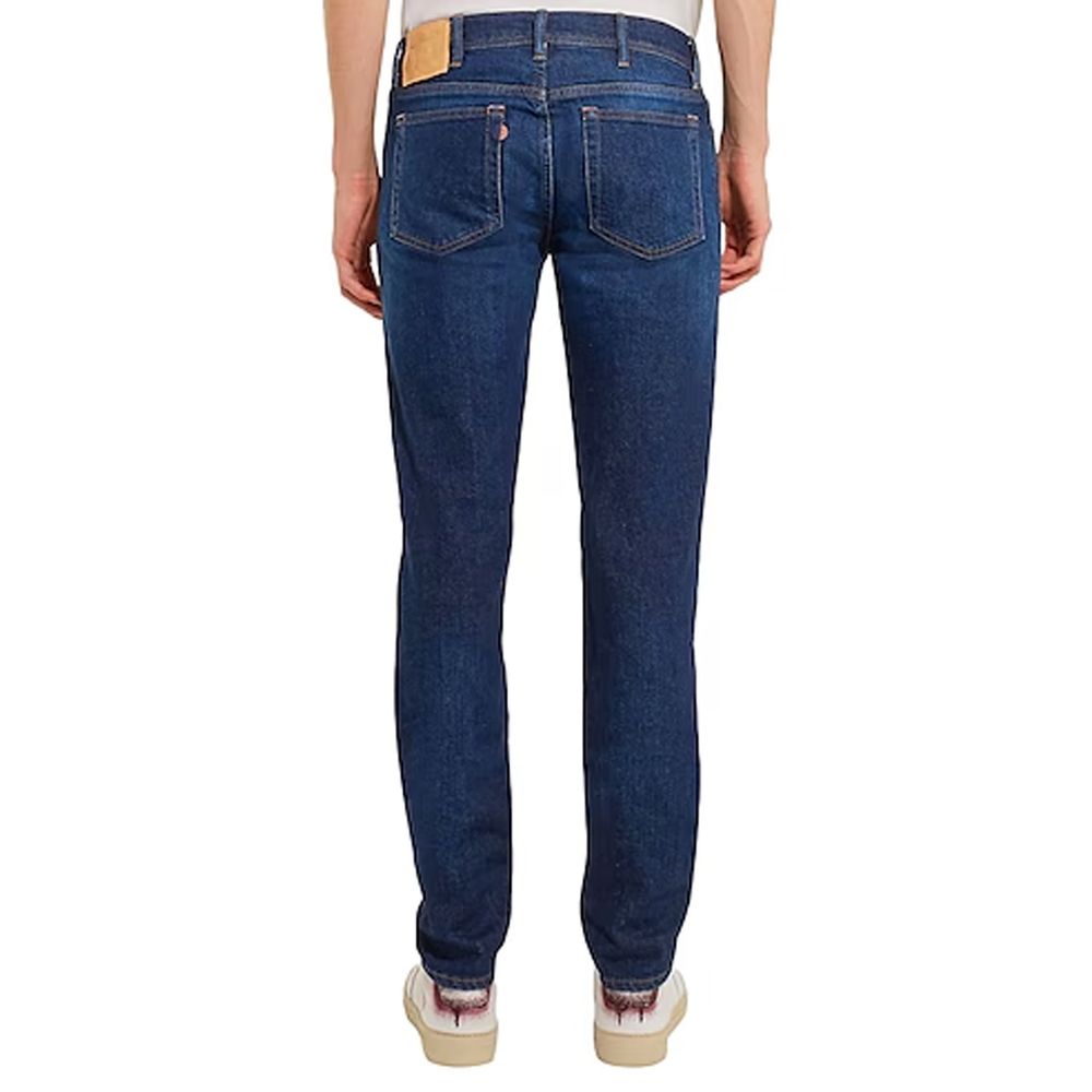 Acne Studios Dark Blue Cotton Denim Jeans for Everyday Style