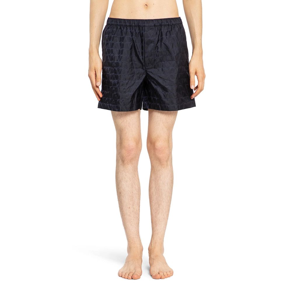 Blue Polyamide Shorts