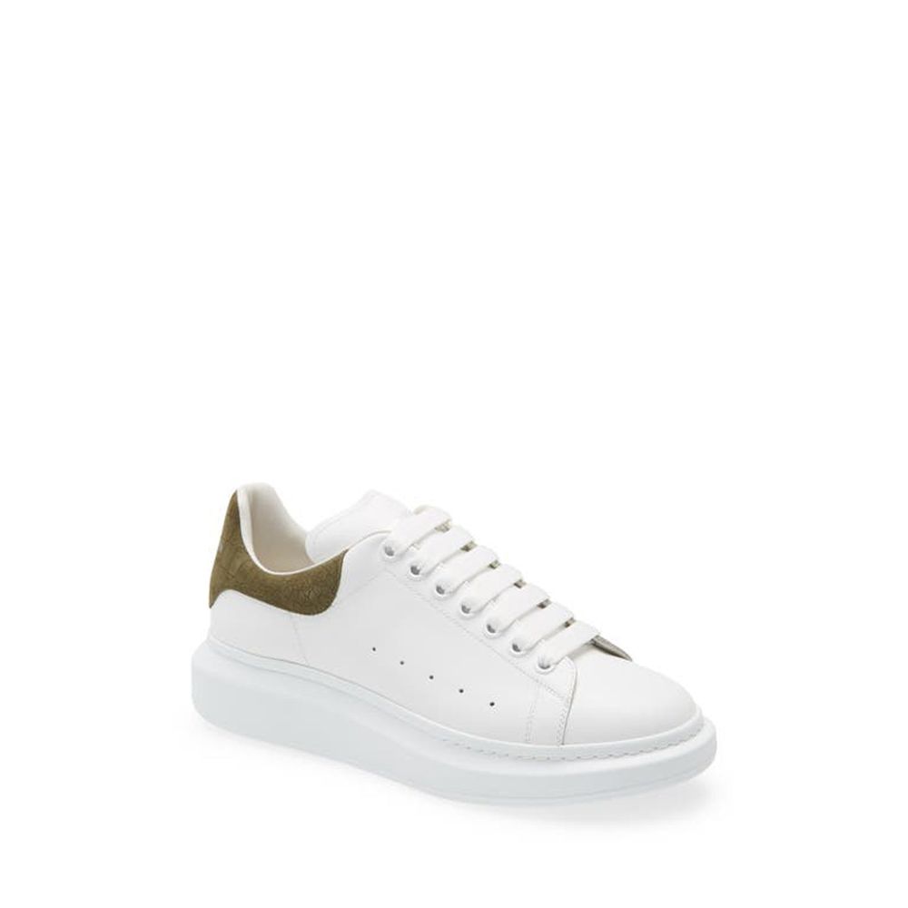 White Calfskin Low Top Sneakers