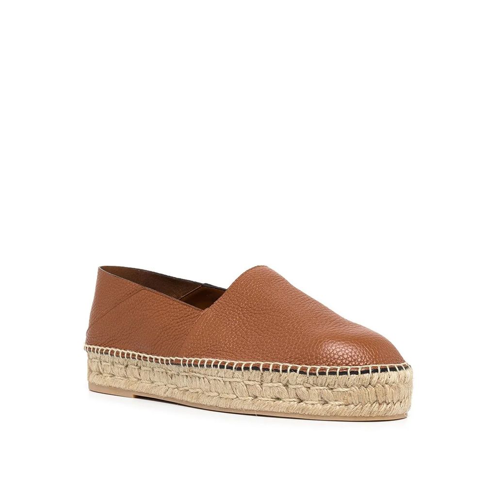 Brown Calfskin Espadrilles