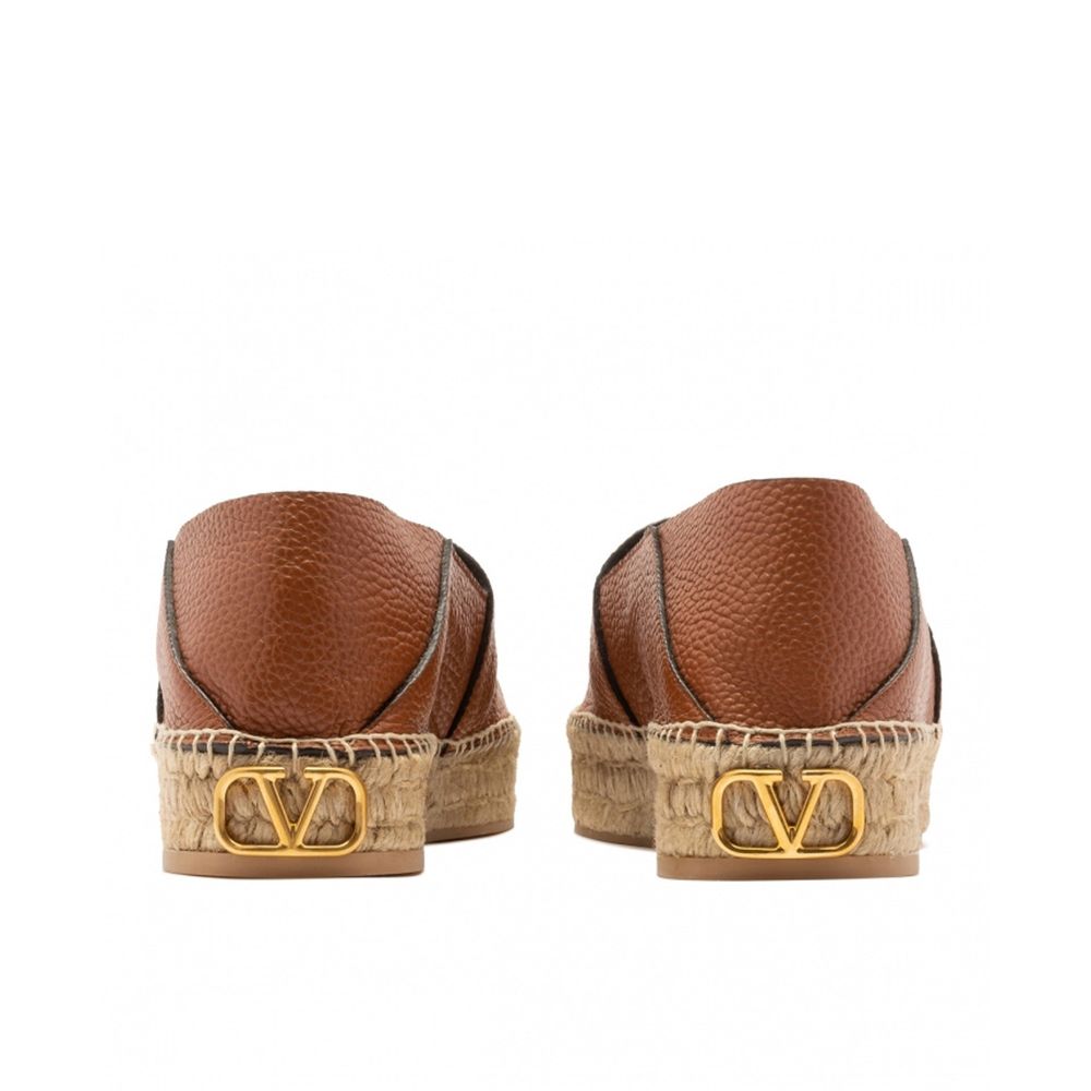 Brown Calfskin Espadrilles