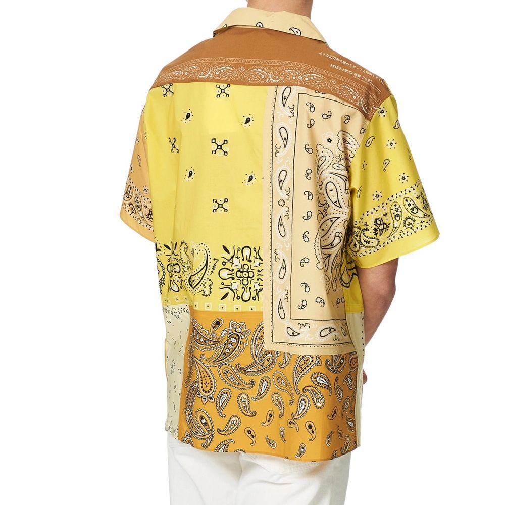 Yellow Cotton Pattern Shirt