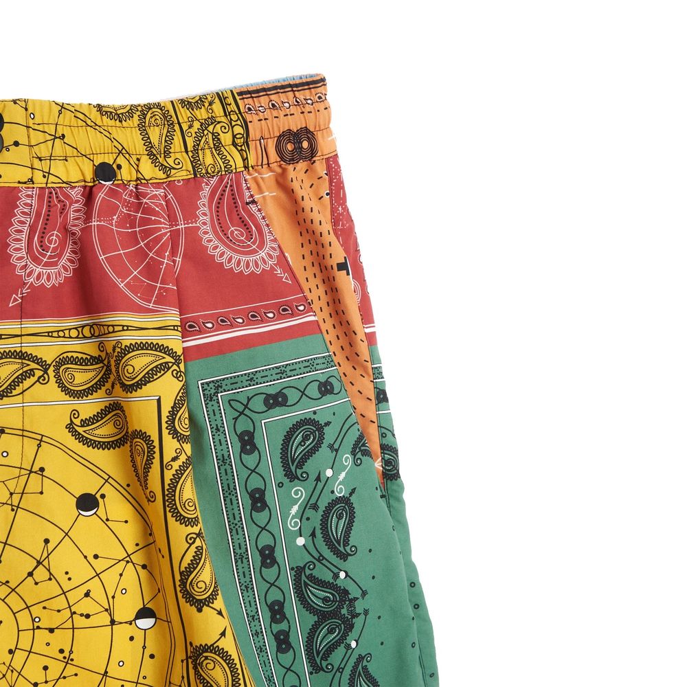 Yellow Polyamide Shorts