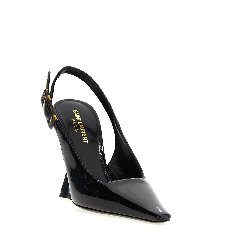 Black Calfskin High Heel Pumps