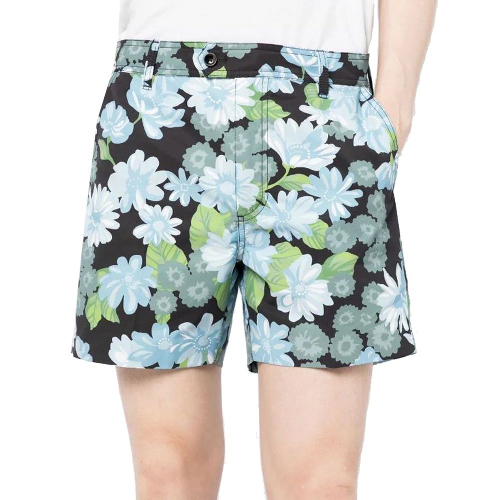 Blue Cotton Shorts