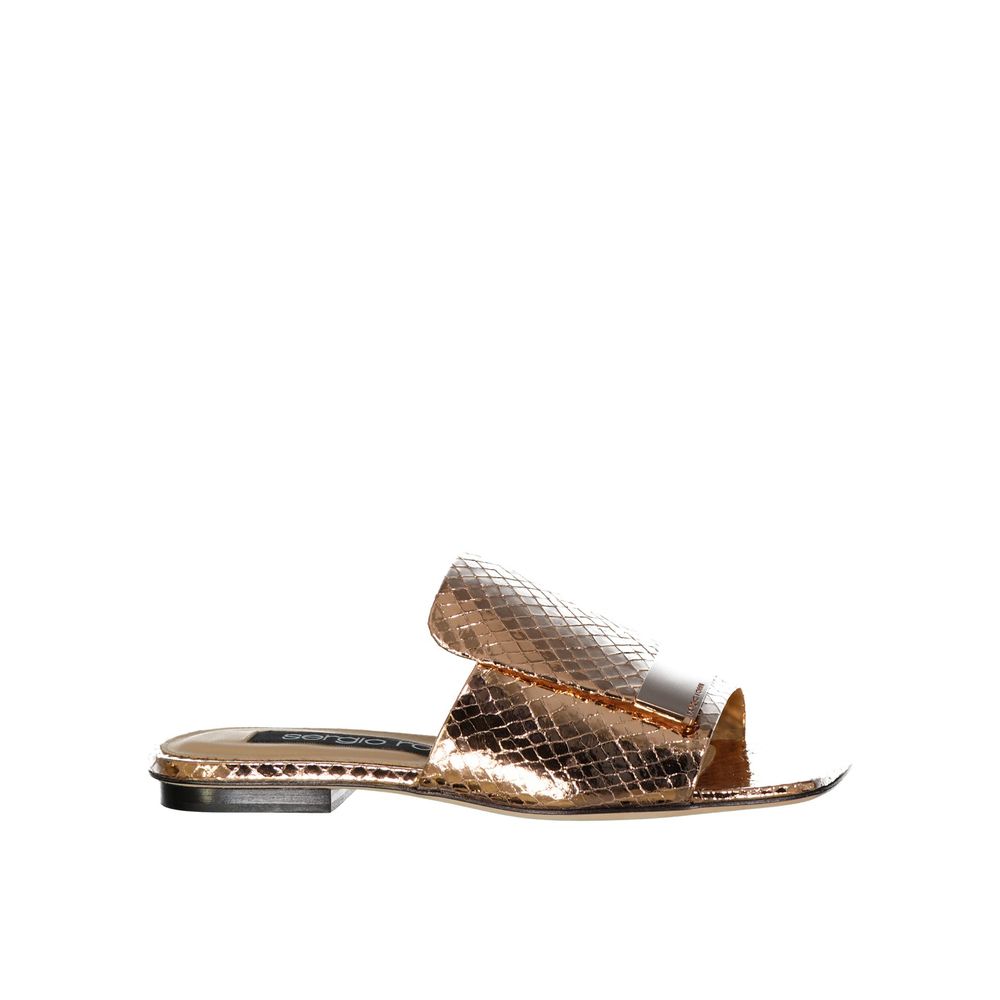 Rose Gold Calfskin Slides