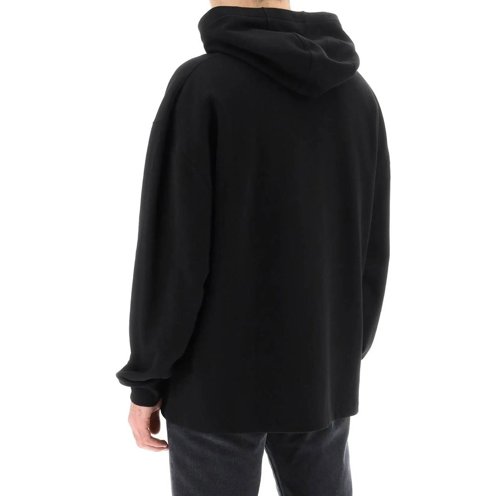Black Cotton Sweatshirt