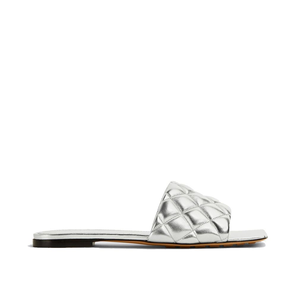 Silver Calfskin Slippers
