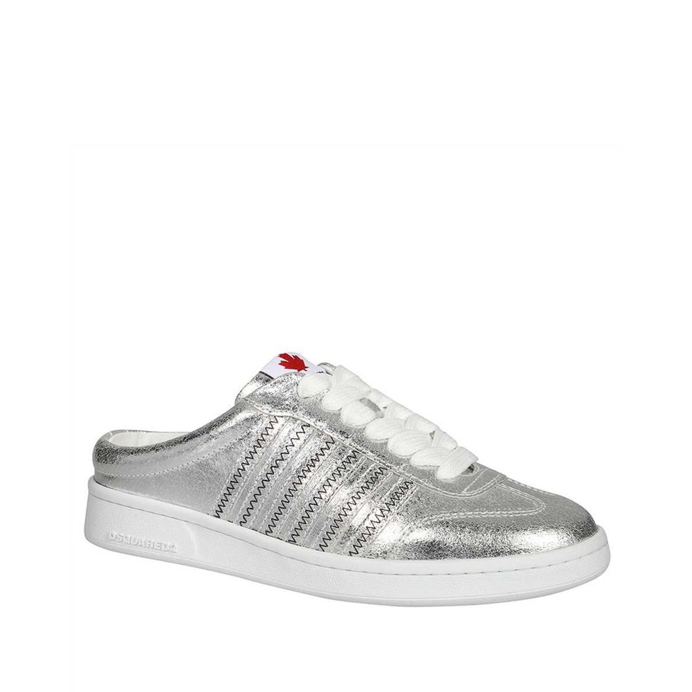 Silver Calfskin Sneakers