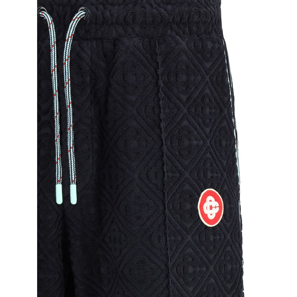 Black Cotton Athletic Pants