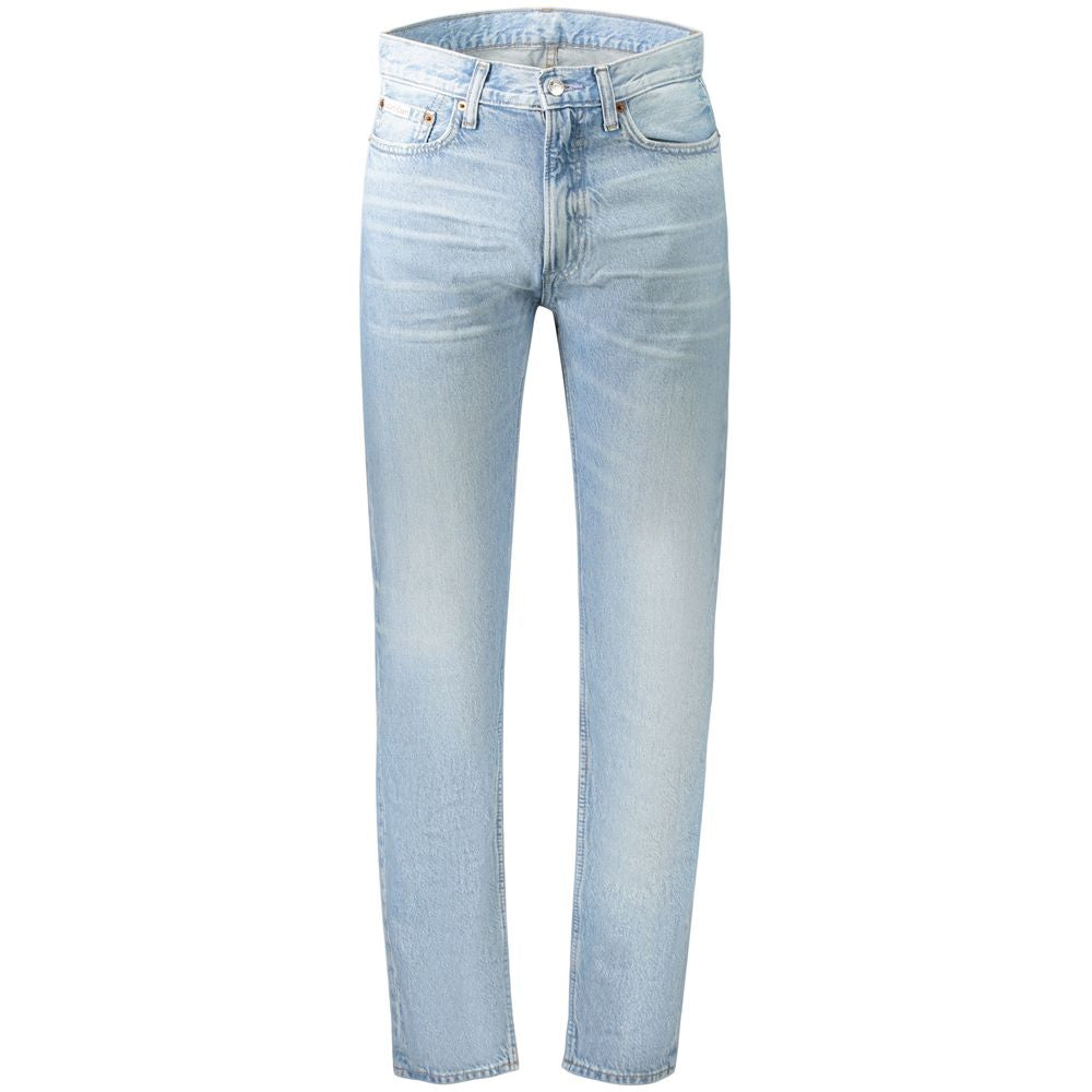 Blue Cotton Men Jeans