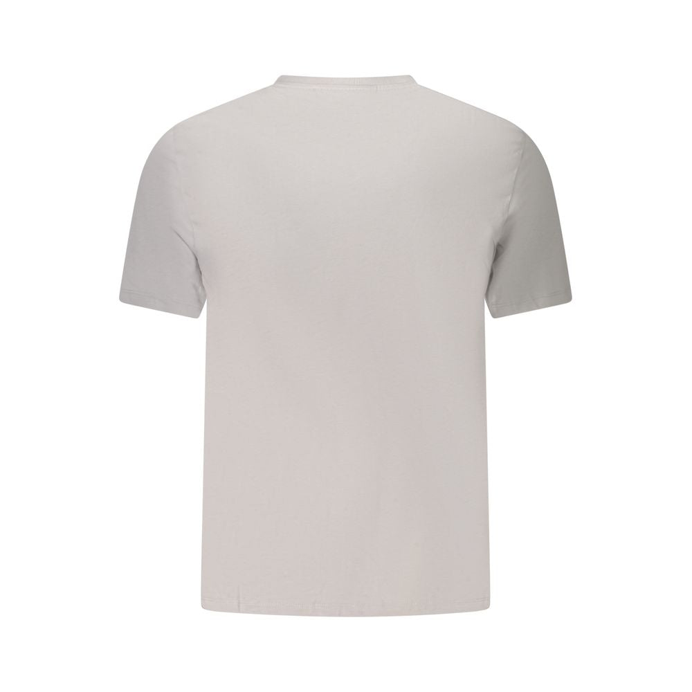 Gray Cotton Men T-Shirt