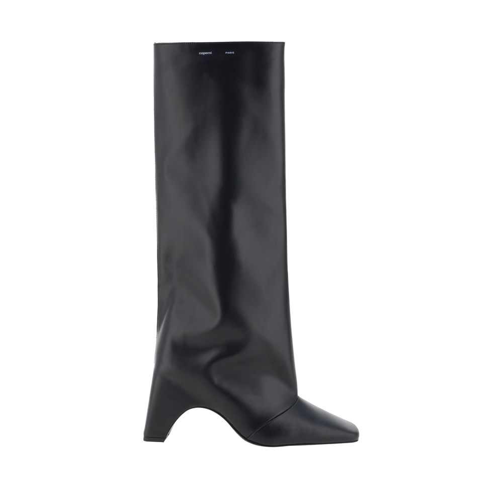Black Calf Leather Bos Taurus Boots