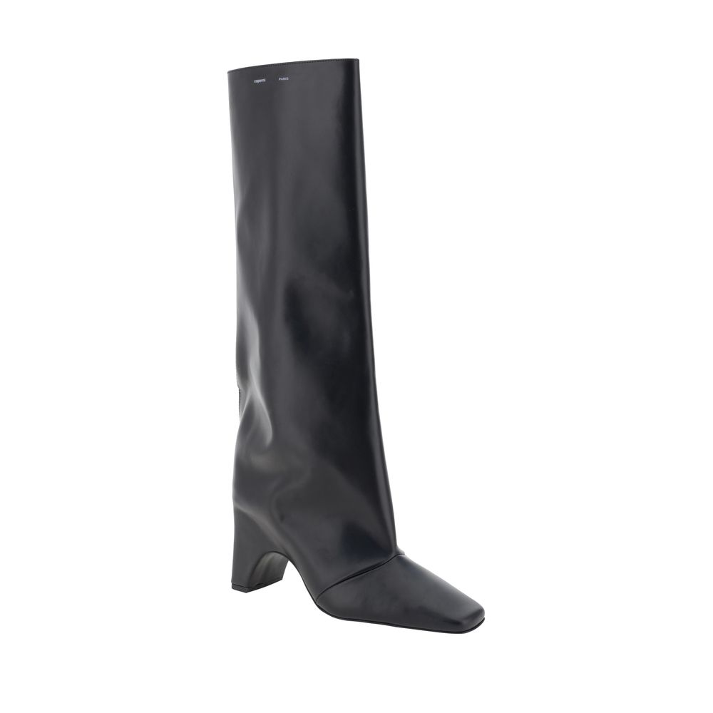 Black Calf Leather Bos Taurus Boots