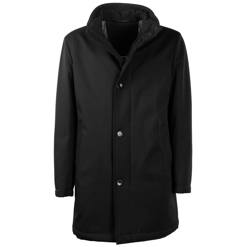 Black Wool Men Jacket