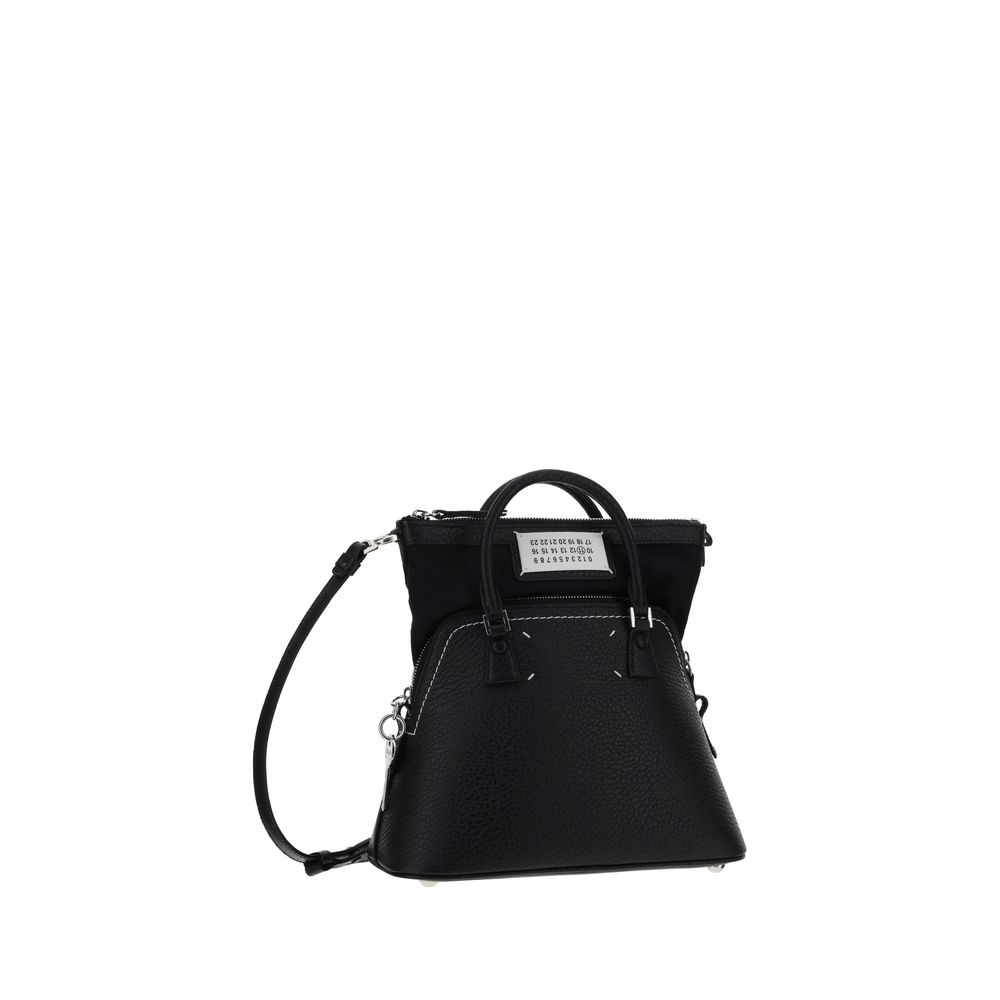 Black Calf Leather Bos Taurus Handbag