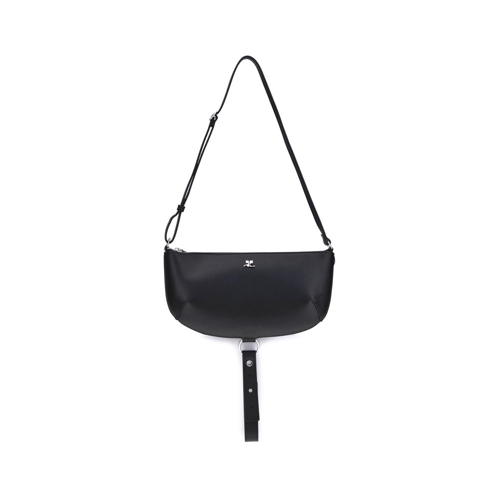 Black Calf Leather Bos Taurus Shoulder Bag