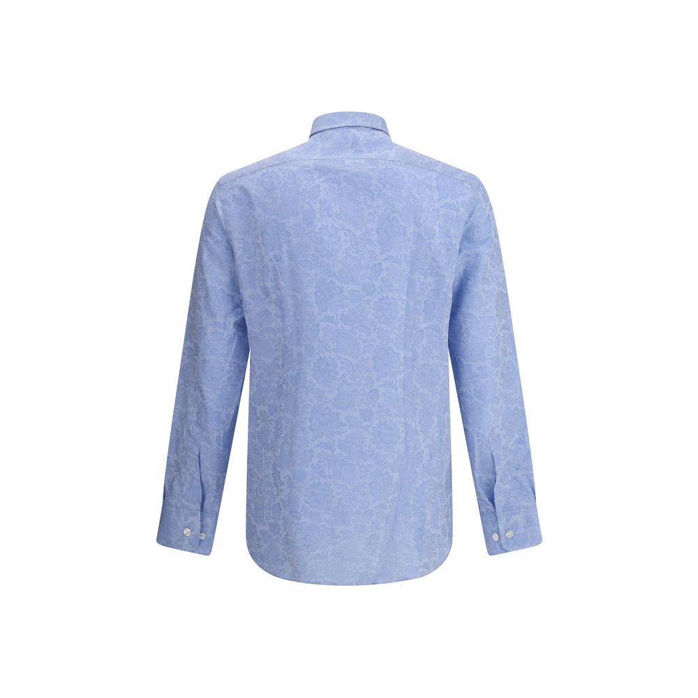 Light Blue Cotton Pattern Shirt