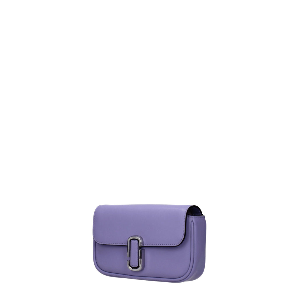 Purple Leather Crossbody Bag