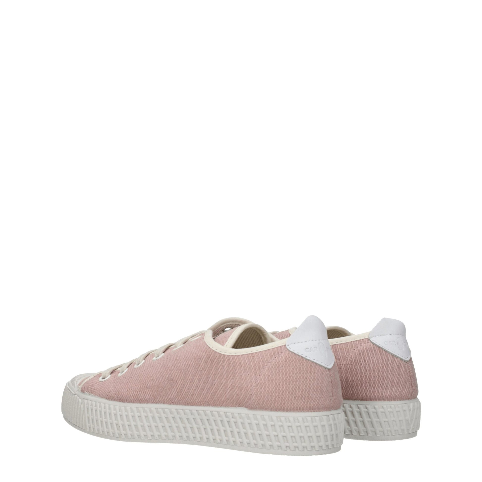 Pink Fabric Low Top Sneakers