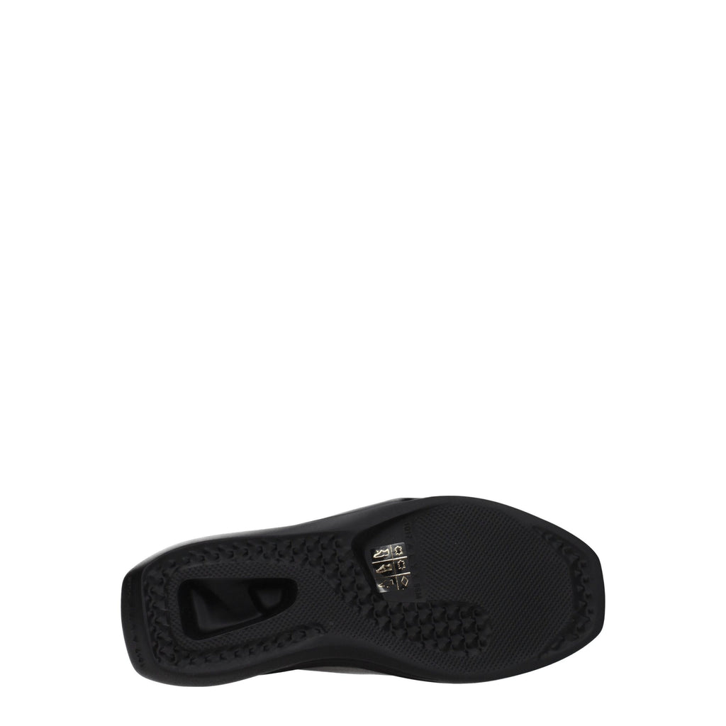 Black Leather Slippers