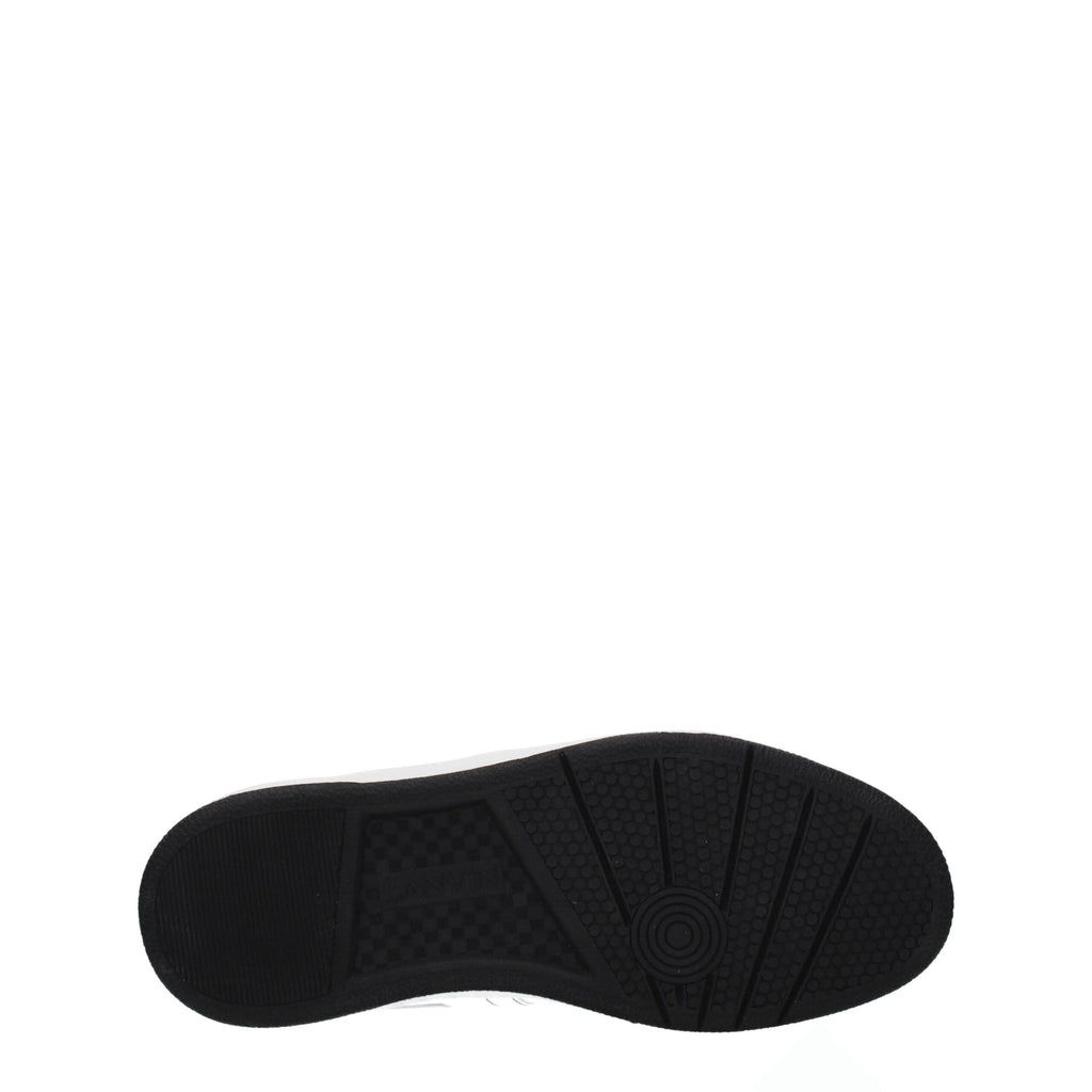 White Leather High Top Sneakers