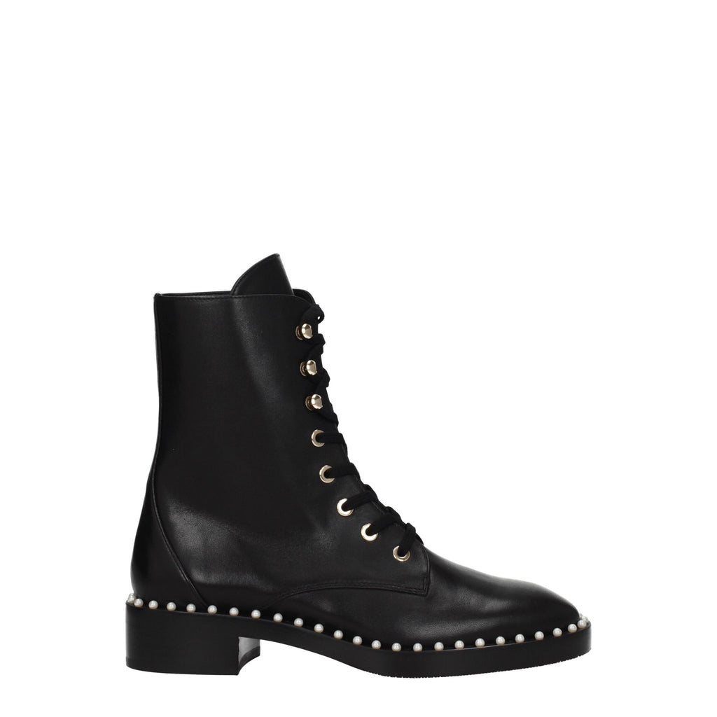 Black Leather Ankle Boots